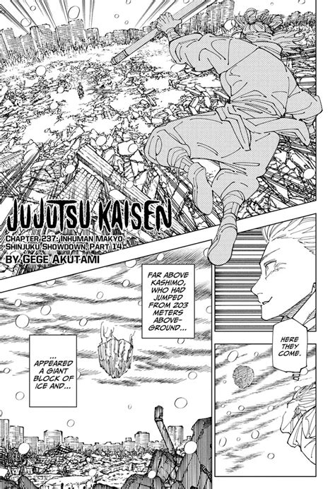 Jujutsu Kaisen Chapter 237 Release Date And Time